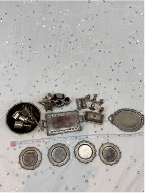 Vintage 1978 Imperial Dollhouse Miniature Dining Service Collection 1:12 Scale